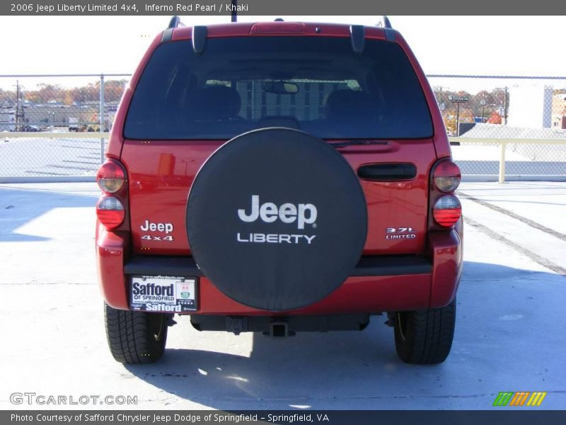 Inferno Red Pearl / Khaki 2006 Jeep Liberty Limited 4x4