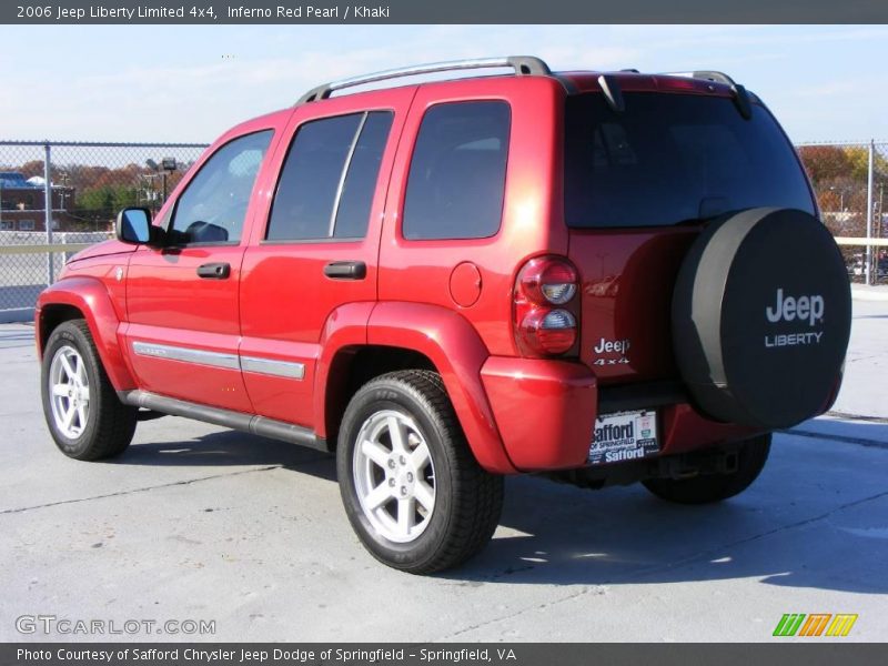 Inferno Red Pearl / Khaki 2006 Jeep Liberty Limited 4x4