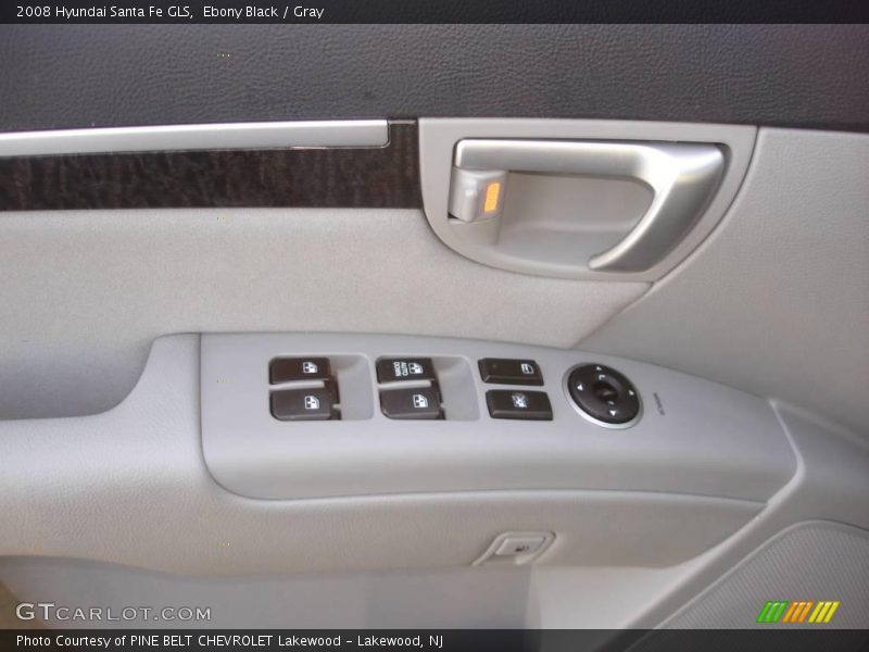 Ebony Black / Gray 2008 Hyundai Santa Fe GLS
