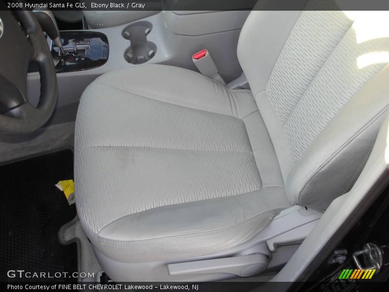 Ebony Black / Gray 2008 Hyundai Santa Fe GLS