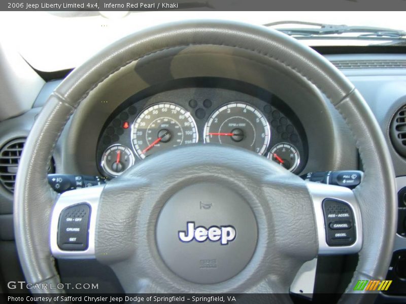Inferno Red Pearl / Khaki 2006 Jeep Liberty Limited 4x4
