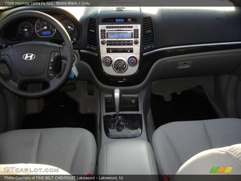 Ebony Black / Gray 2008 Hyundai Santa Fe GLS