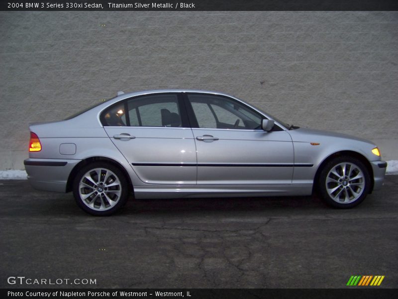 Titanium Silver Metallic / Black 2004 BMW 3 Series 330xi Sedan