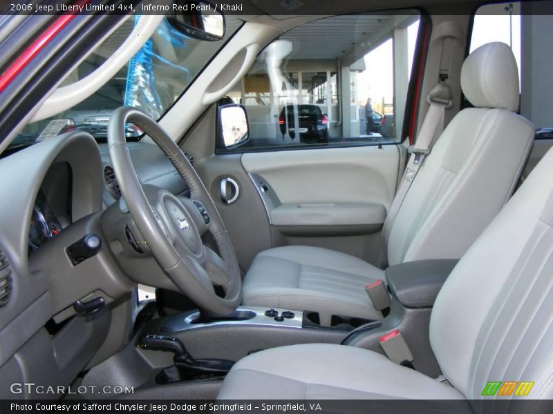Inferno Red Pearl / Khaki 2006 Jeep Liberty Limited 4x4