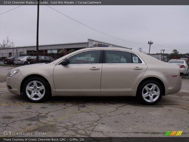 Gold Mist Metallic / Cocoa/Cashmere 2010 Chevrolet Malibu LS Sedan