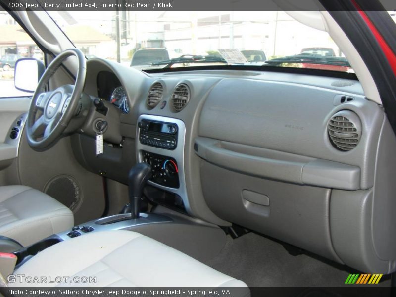 Inferno Red Pearl / Khaki 2006 Jeep Liberty Limited 4x4