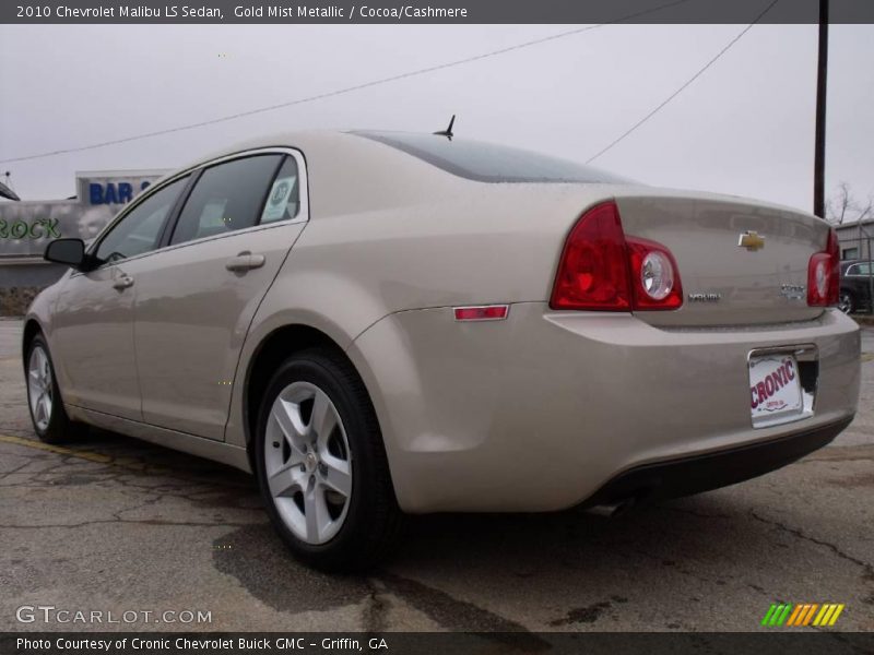 Gold Mist Metallic / Cocoa/Cashmere 2010 Chevrolet Malibu LS Sedan