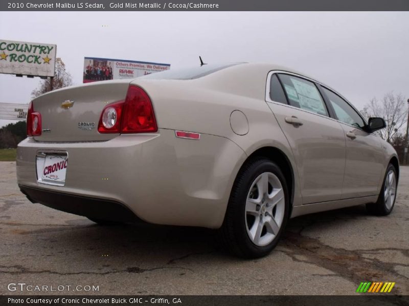 Gold Mist Metallic / Cocoa/Cashmere 2010 Chevrolet Malibu LS Sedan