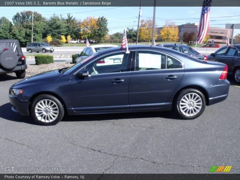 Barents Blue Metallic / Sandstone Beige 2007 Volvo S80 3.2