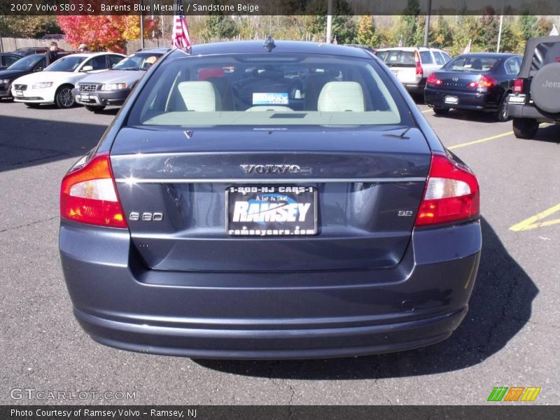 Barents Blue Metallic / Sandstone Beige 2007 Volvo S80 3.2