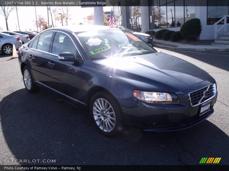 Barents Blue Metallic / Sandstone Beige 2007 Volvo S80 3.2