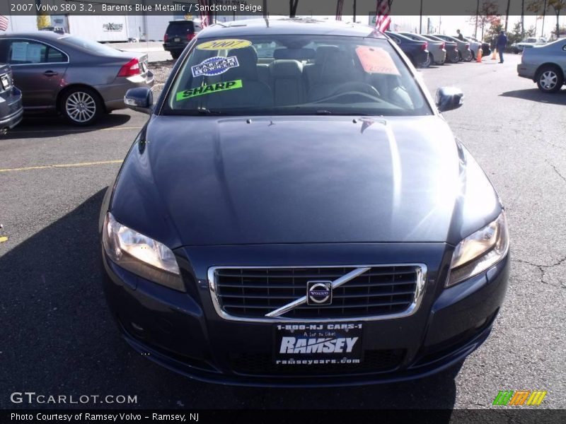 Barents Blue Metallic / Sandstone Beige 2007 Volvo S80 3.2