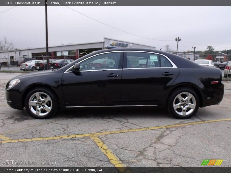 Black Granite Metallic / Titanium 2010 Chevrolet Malibu LT Sedan
