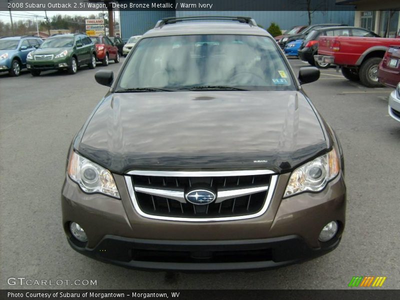 Deep Bronze Metallic / Warm Ivory 2008 Subaru Outback 2.5i Wagon