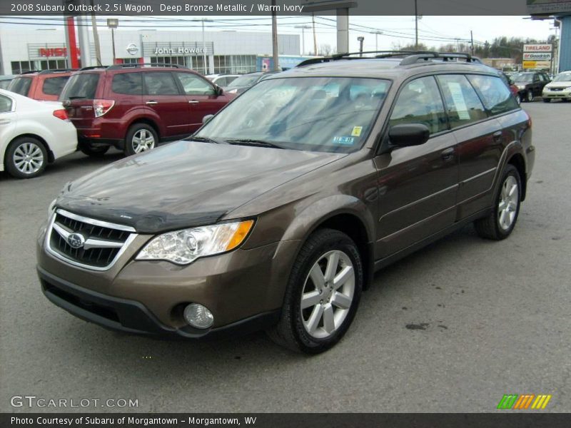 Deep Bronze Metallic / Warm Ivory 2008 Subaru Outback 2.5i Wagon