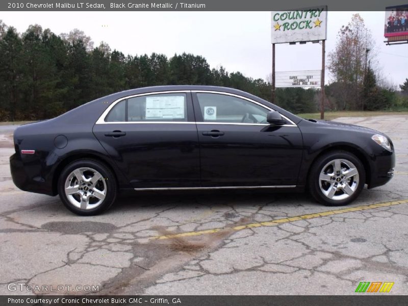 Black Granite Metallic / Titanium 2010 Chevrolet Malibu LT Sedan
