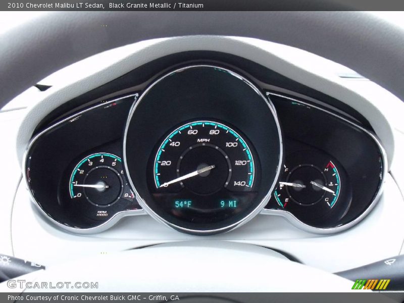 Black Granite Metallic / Titanium 2010 Chevrolet Malibu LT Sedan
