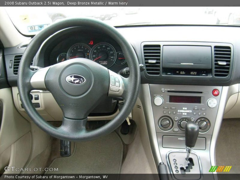 Deep Bronze Metallic / Warm Ivory 2008 Subaru Outback 2.5i Wagon
