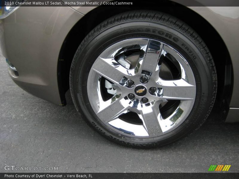Mocha Steel Metallic / Cocoa/Cashmere 2010 Chevrolet Malibu LT Sedan