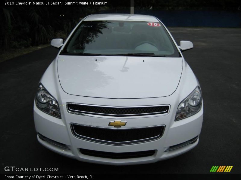 Summit White / Titanium 2010 Chevrolet Malibu LT Sedan