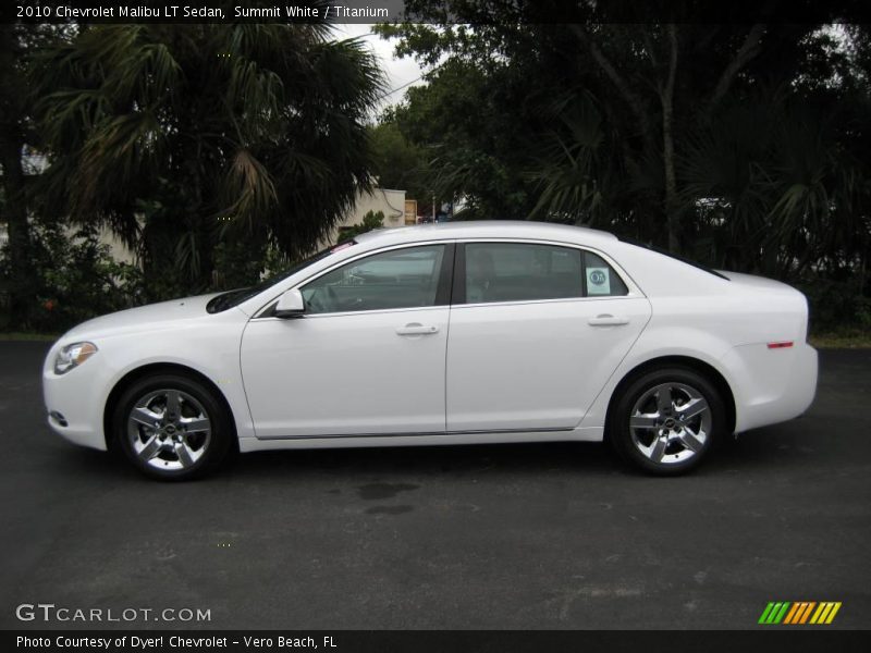 Summit White / Titanium 2010 Chevrolet Malibu LT Sedan