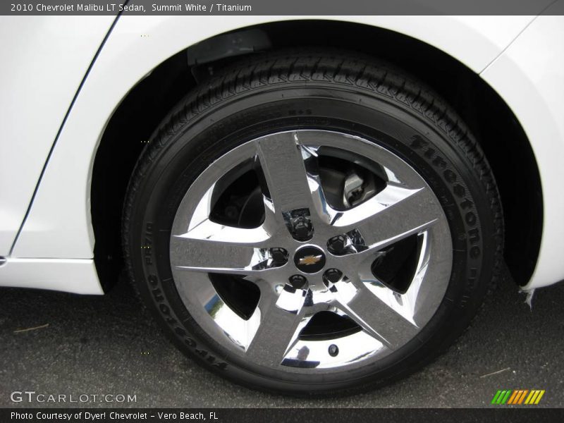 Summit White / Titanium 2010 Chevrolet Malibu LT Sedan