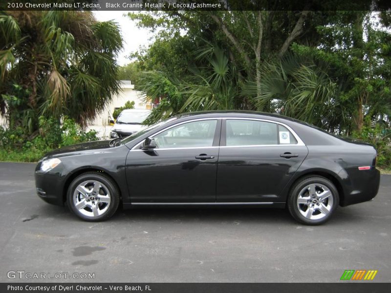 Black Granite Metallic / Cocoa/Cashmere 2010 Chevrolet Malibu LT Sedan