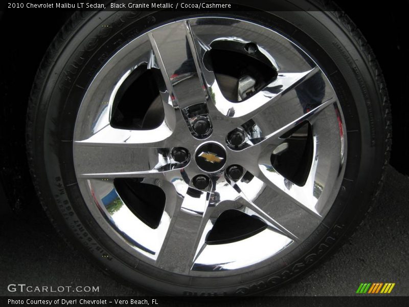 Black Granite Metallic / Cocoa/Cashmere 2010 Chevrolet Malibu LT Sedan