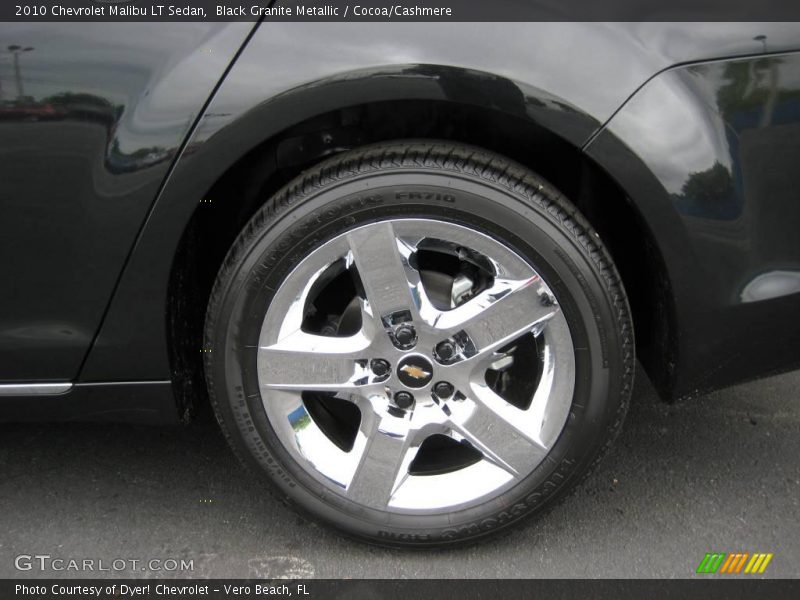 Black Granite Metallic / Cocoa/Cashmere 2010 Chevrolet Malibu LT Sedan