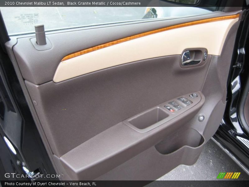Black Granite Metallic / Cocoa/Cashmere 2010 Chevrolet Malibu LT Sedan
