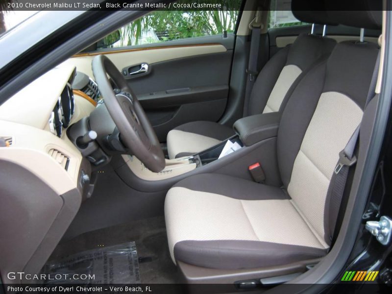 Black Granite Metallic / Cocoa/Cashmere 2010 Chevrolet Malibu LT Sedan