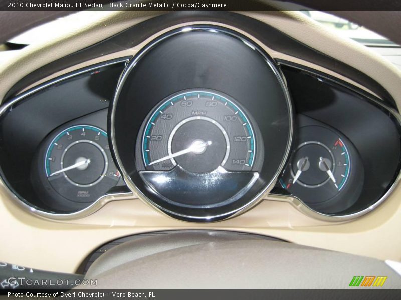 Black Granite Metallic / Cocoa/Cashmere 2010 Chevrolet Malibu LT Sedan