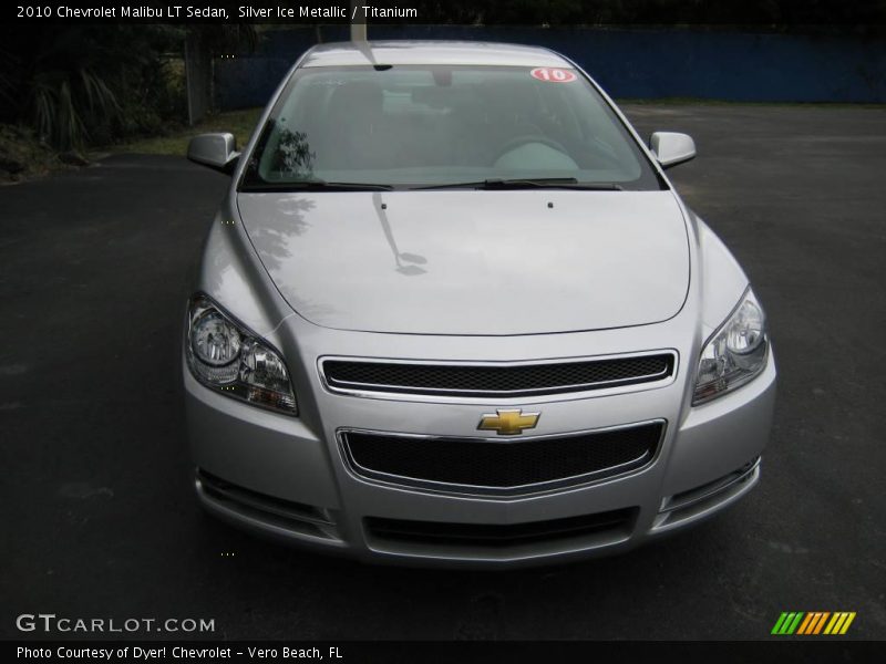 Silver Ice Metallic / Titanium 2010 Chevrolet Malibu LT Sedan