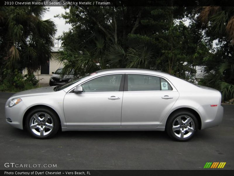 Silver Ice Metallic / Titanium 2010 Chevrolet Malibu LT Sedan