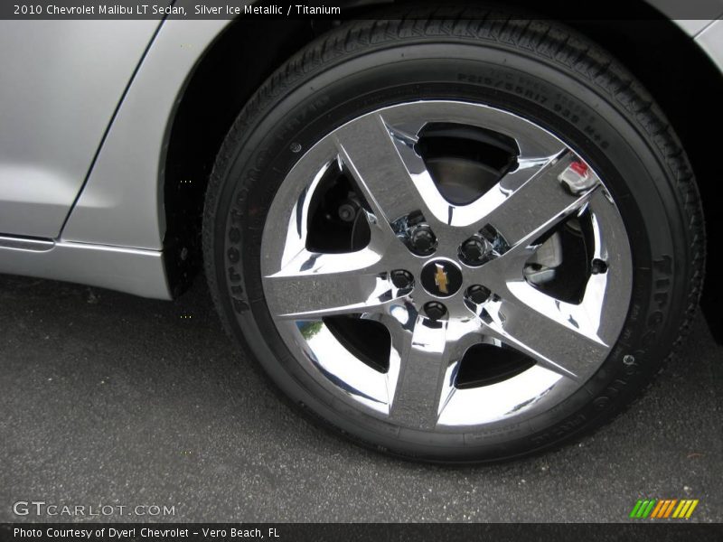 Silver Ice Metallic / Titanium 2010 Chevrolet Malibu LT Sedan