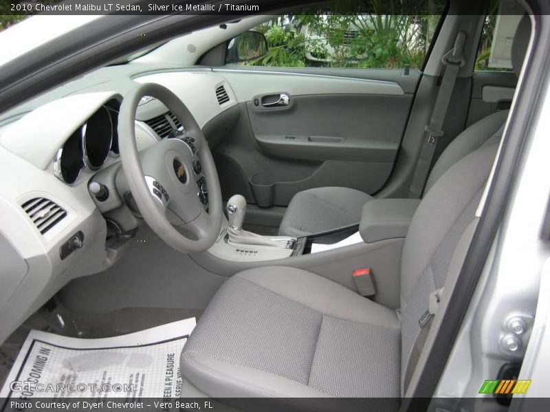Silver Ice Metallic / Titanium 2010 Chevrolet Malibu LT Sedan