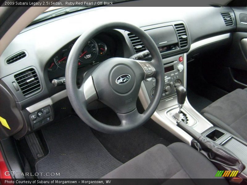 Ruby Red Pearl / Off Black 2009 Subaru Legacy 2.5i Sedan