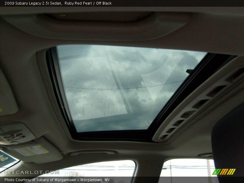 Ruby Red Pearl / Off Black 2009 Subaru Legacy 2.5i Sedan