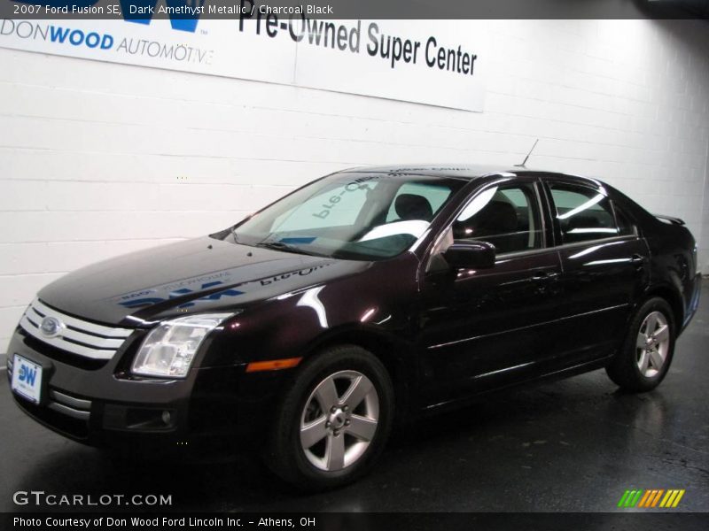 Dark Amethyst Metallic / Charcoal Black 2007 Ford Fusion SE