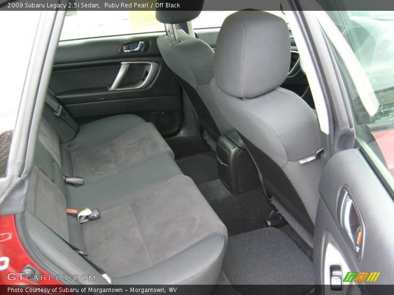 Ruby Red Pearl / Off Black 2009 Subaru Legacy 2.5i Sedan
