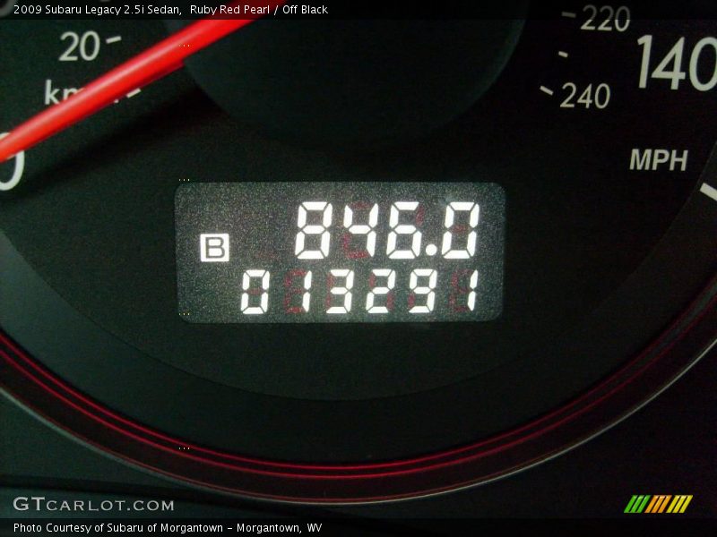 Ruby Red Pearl / Off Black 2009 Subaru Legacy 2.5i Sedan