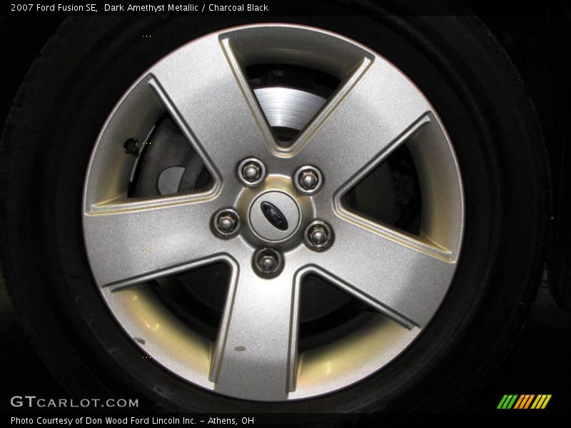 Dark Amethyst Metallic / Charcoal Black 2007 Ford Fusion SE