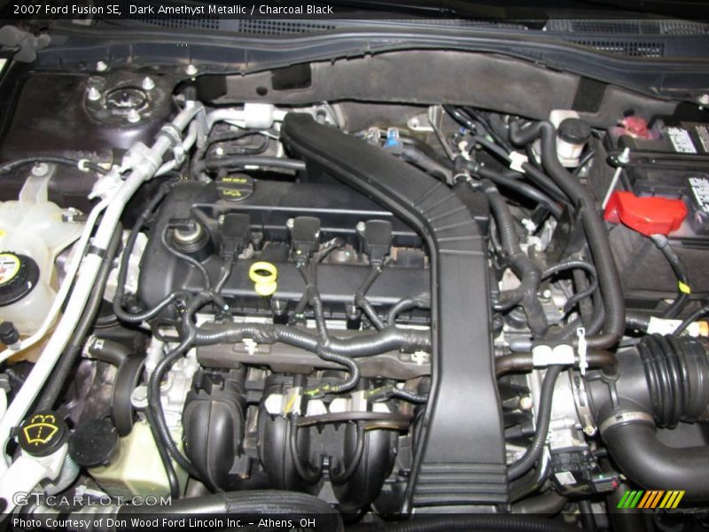 Dark Amethyst Metallic / Charcoal Black 2007 Ford Fusion SE