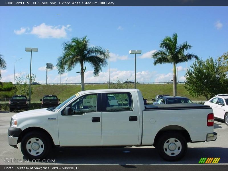 Oxford White / Medium Flint Grey 2008 Ford F150 XL SuperCrew