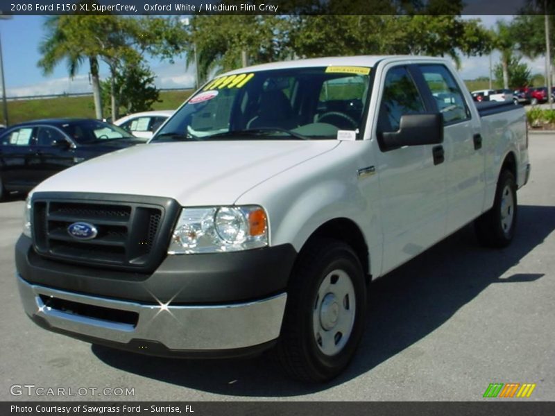 Oxford White / Medium Flint Grey 2008 Ford F150 XL SuperCrew