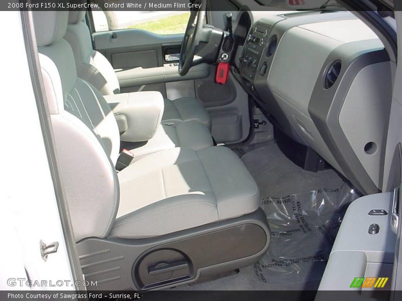 Oxford White / Medium Flint Grey 2008 Ford F150 XL SuperCrew