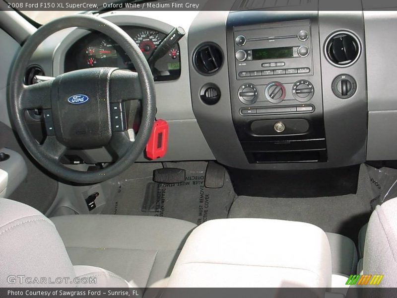 Oxford White / Medium Flint Grey 2008 Ford F150 XL SuperCrew