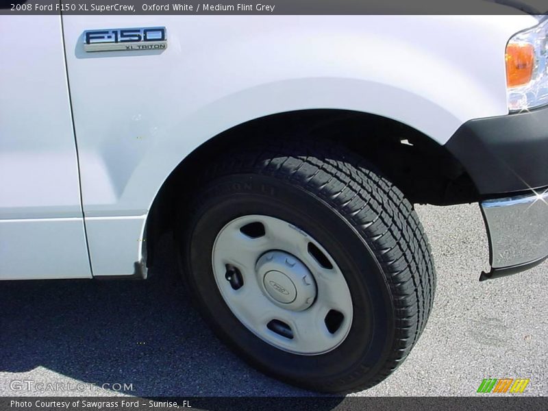 Oxford White / Medium Flint Grey 2008 Ford F150 XL SuperCrew
