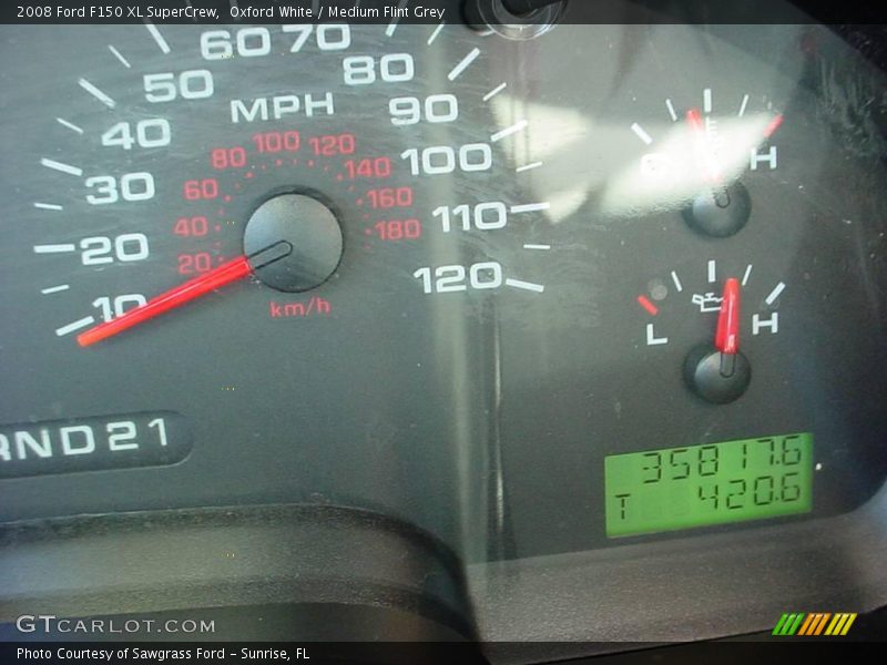 Oxford White / Medium Flint Grey 2008 Ford F150 XL SuperCrew