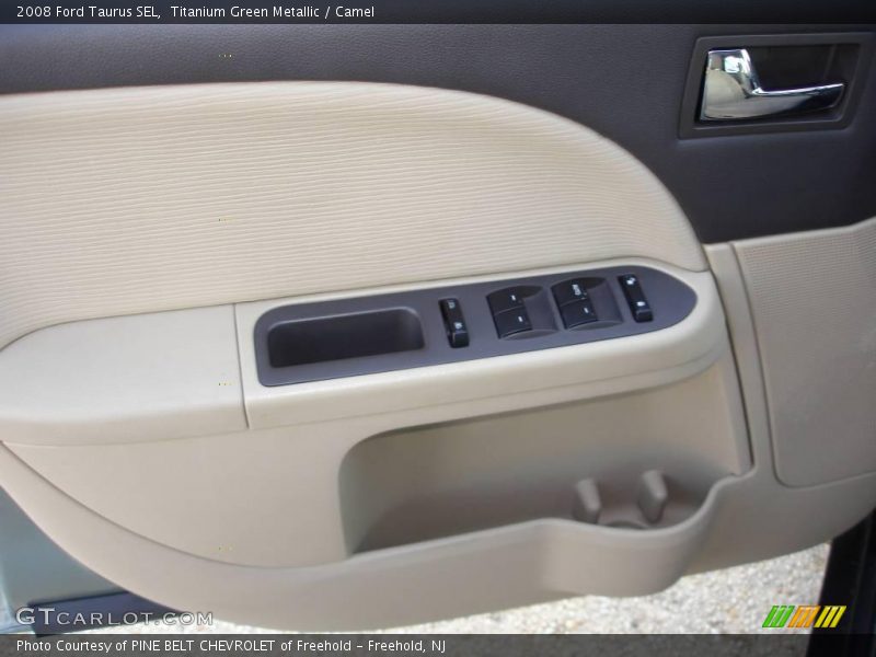 Titanium Green Metallic / Camel 2008 Ford Taurus SEL